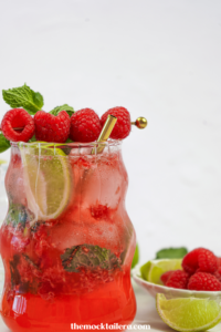 non alcoholic raspberry mojito