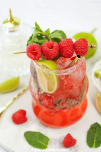 raspberry mojito mocktail